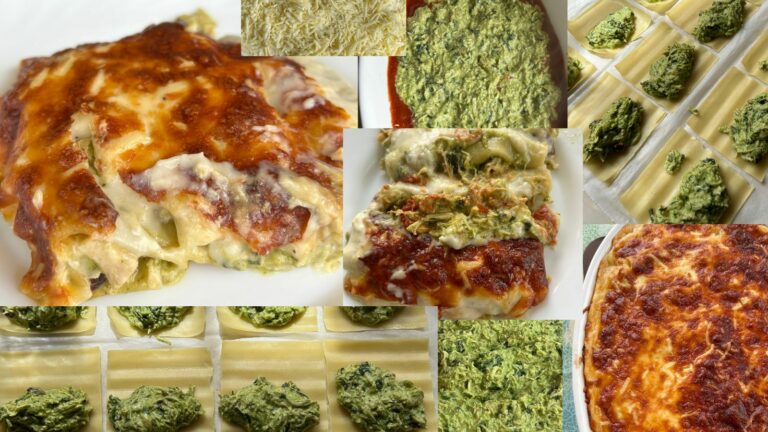 Equilibrio de Sabor – Canelones de Pollo, Pesto de Anacardos y Espinacas y Creme Fresh al Limón