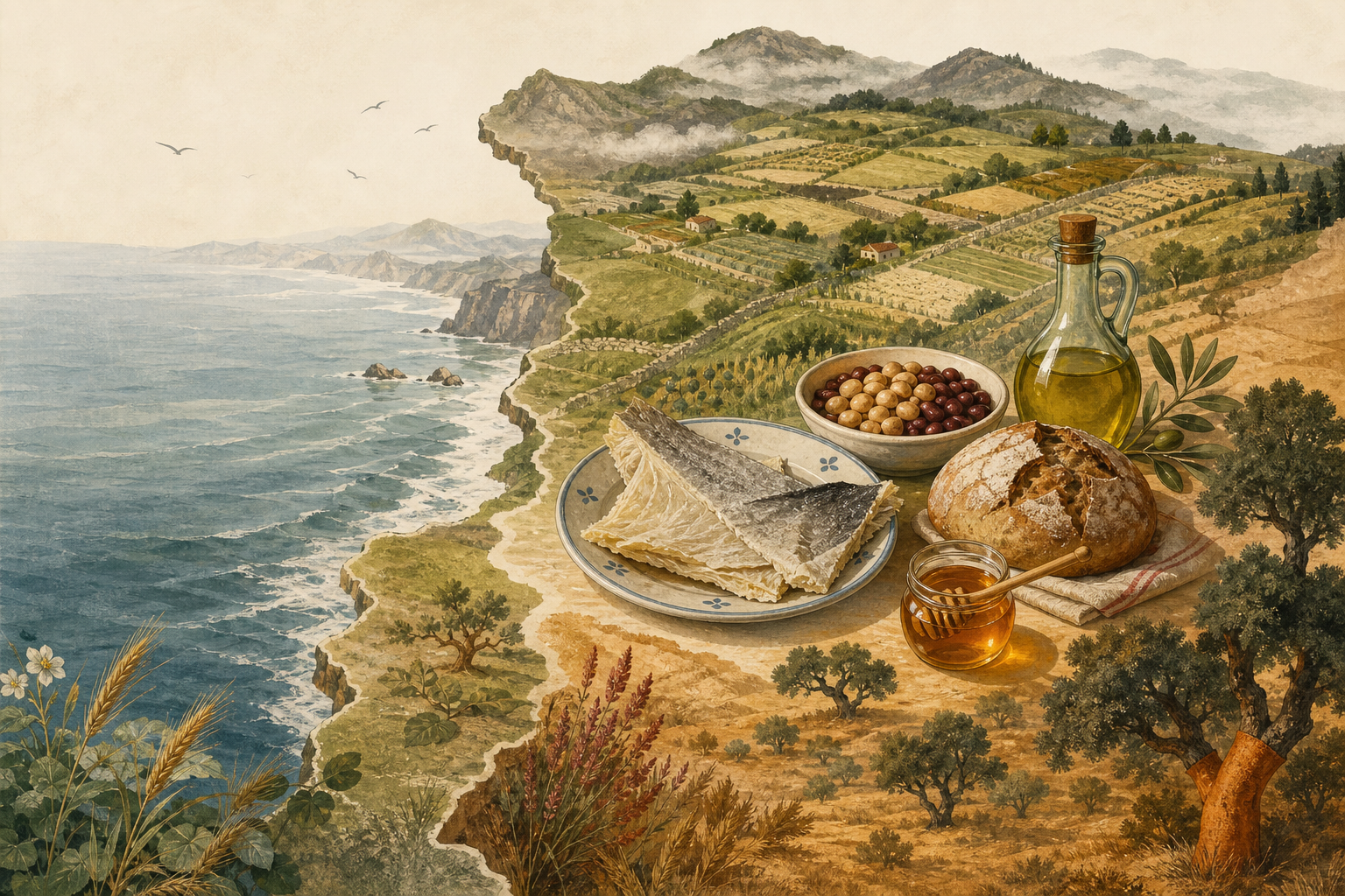 Paisaje gastronómico de Portugal entre el Atlántico, la montaña y el Montado