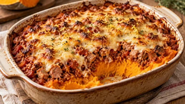 Calabaza rellena de boloñesa: gratinada y de aprovechamiento